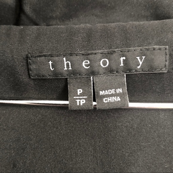 Theory Wool Coat with leather sleeves - Picture 6 of 11